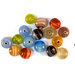 Lotto: 50 Perle Vetro - Tonde - 9x9 mm - Colore: Misto  - Effetto marmorizzato - KG-M