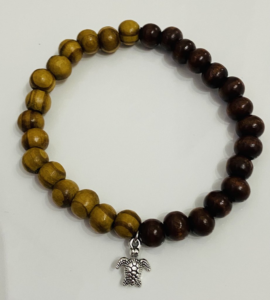 Pure Hands Bracciale Rigido In Legno Di Pizzo - Bordo Concavo, Nero Su Base Rosso Ciliegia, Fatto A Mano, Regalo Per Donna