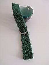Cintura verde ad uncinetto 