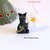 Regalo Festa della mamma Decorazione con cane scottish terrier personalizzata con la vostra iniziale sul petalo, regalo per amanti dei cani