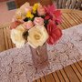 Bouquet fiori festa della mamma, primavera, rosa mimosa margherite gerbere roselline