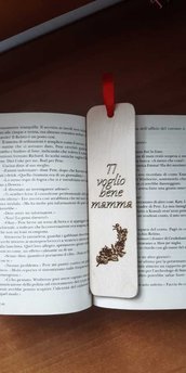 Segna libro in legno
