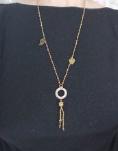 Collana con catena rosario bronzo