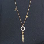Collana con catena rosario bronzo