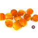 Lotto: 30 Perle Vetro - Tonde Piatto - 13x6 mm - Colore: Arancio - Effetto marmorizzato - KP-AR