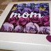 Cornice shadowbox rose scritta festa della mamma scatola fiori