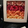 Cornice rose festa della mamma shadowbox scatola di fiori