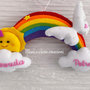 Fiocco nascita arcobaleno 🌈 personalizzato 