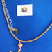 COLLANA  CORDONCINO SETA COLOR ORO collezione  "Flower wood"