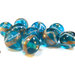 Lotto: 20 Perle Vetro - Tonde Sfera - 12,5 mm - Colore: Azzurro - KR12-T