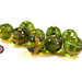 Lotto: 20 Perle Vetro - Tonde Sfera - 13,5 mm - Colore: Verde Acido - KR12-VA