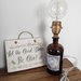Monkey 47 lamp,abat jour personalizzata bottiglia,lampada artigianale,design,ufficio,locali,gin,handmade,vintage