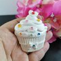 Cupcake in gesso ceramico profumato con strass per il fai da te 