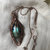 Collana in rame anticato e pendente con Labradorite