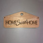 Targa in legno a forma di casa "home Sweet Home".