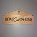 Targa in legno a forma di casa "home Sweet Home".