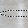 phone strap perline squadra calcio bianco nero, cinturino per telefono perline, catenella per cellulare, ciondolo perline telefono