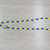 phone strap perline squadra calcio blu giallo, cinturino per telefono perline, catenella per cellulare, ciondolo perline telefono