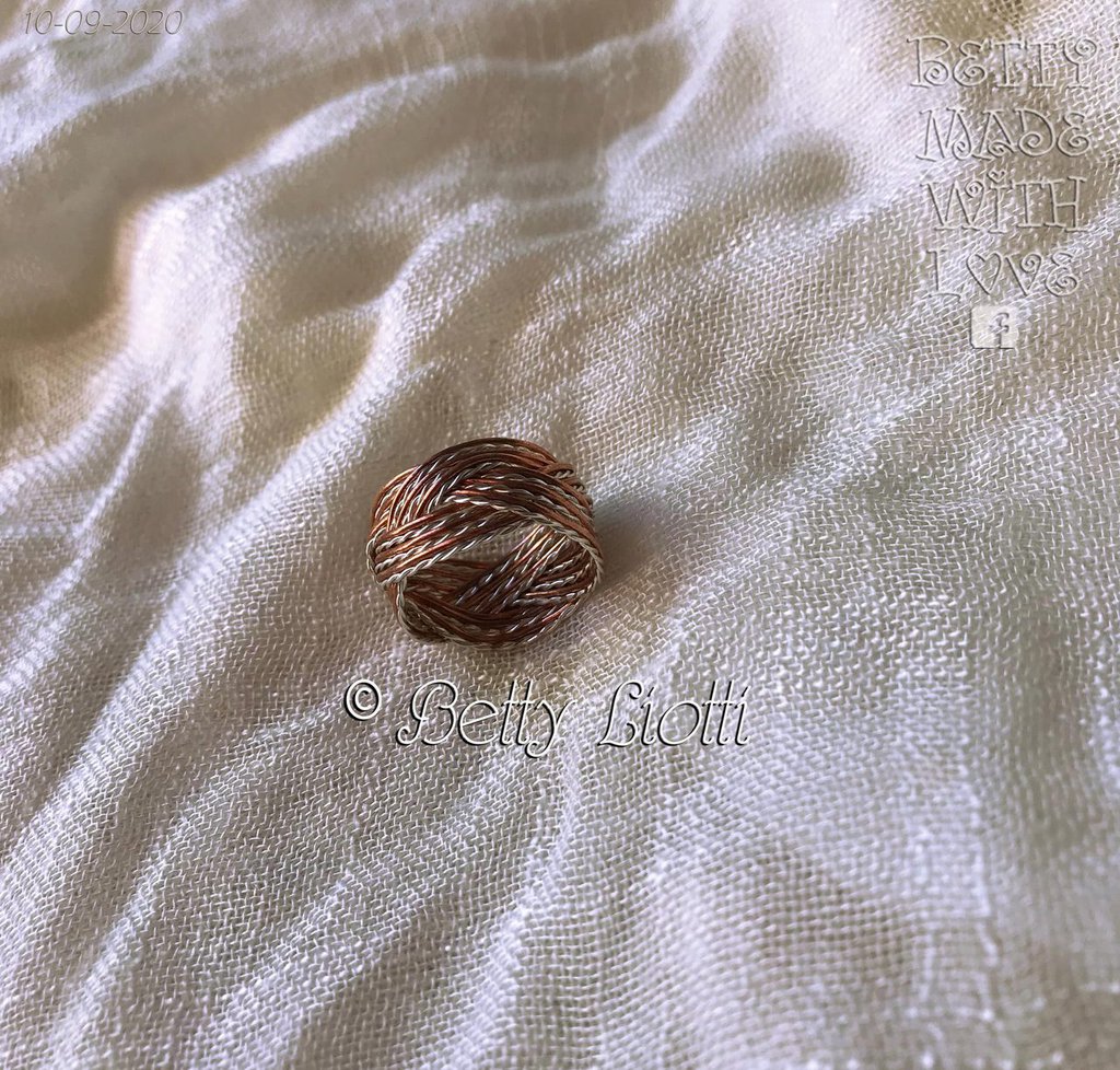 Anello a fascia in rame, anello in rame massiccio fascia Anello a fascia in rame, anello in rame massiccio fascia