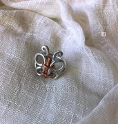 Anello farfalla in alluminio e rame