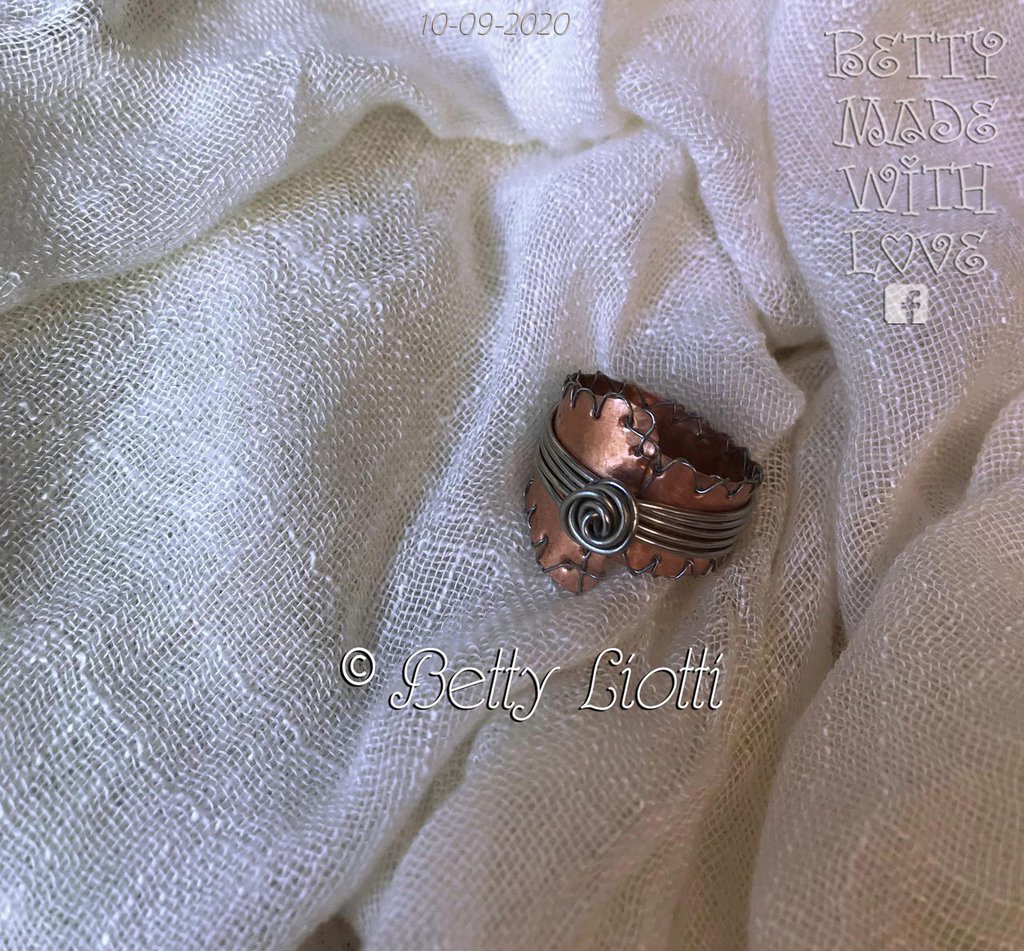 Anello Wire A Fascia In Rame - Gioielli - Anelli - Di Lunaticreations - Foto 10