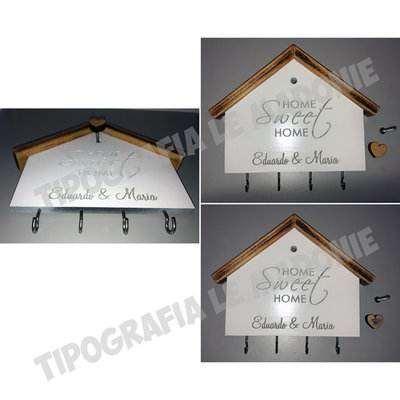 Appendichiavi Ingresso in Legno Personalizzabile