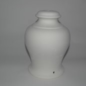Base per lampada in terracotta bianca cm 13