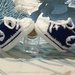 Scarpine scarpe neonato uncinetto Converse all star