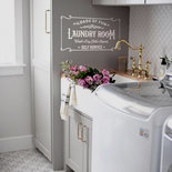 Adesivo Laundry room design vintage chic