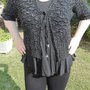 CARDIGAN ESTIVO NERO LUREX