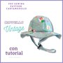 Cartamodello PDF cappello vintage bambina e adulta con tutorial 