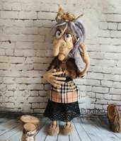 Befana Strega Bambola Witch Hag Hex Harridan Beldame Amigurumi Pupazzo Handmade