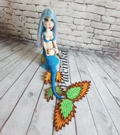 Sirena Mermaid Undine Nixie Bambola Handmade UncinettoAmigurumi Crochet Knitting