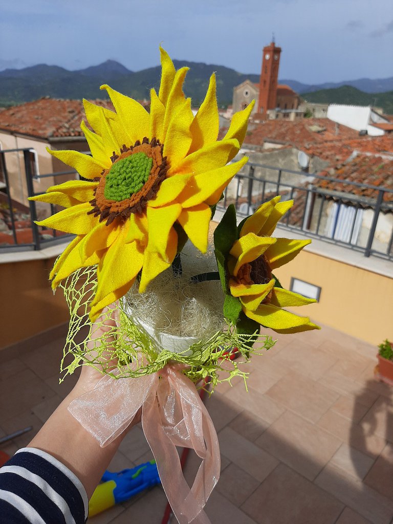 Mini girasole fatto all'uncinetto - Per la casa e per te - Decorar Mini girasole fatto all'uncinetto - Per la casa e per te - Decorar
