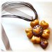 Collana gold flower- fimo