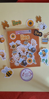 Die cut bee ritagli scrapbooking api e fiori