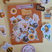 Die cut bee ritagli scrapbooking api e fiori