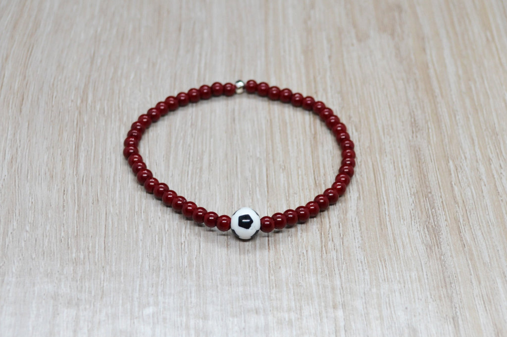 Bracciale Con Perlina In Acciaio Inox Con Cristallo - Regalo Elegante Per Donne E Ragazze