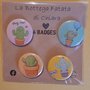 Set di spille badge cactus