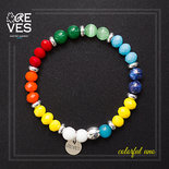 COLORFUL 1 - BRACCIALI REVES FATTI SU MISURA CON PIETRE NATURALI E COMPONENTI IN ARGENTO925,ACCIAIO 316L E METALLO