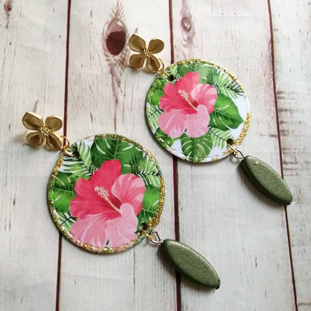 Orecchini A Fiore Boho - Pendenti Smaltati Gialli, Grandi, Per Donne E Ragazze