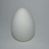 Uovo di pasqua in terracotta bianca da decorare cm 10
