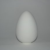 Uovo di pasqua in terracotta bianca da decorare cm 15