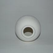 Uovo di pasqua in terracotta bianca da decorare cm 18