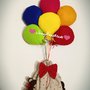 Fiocco nascita #palloncini pannolenci con orsetto