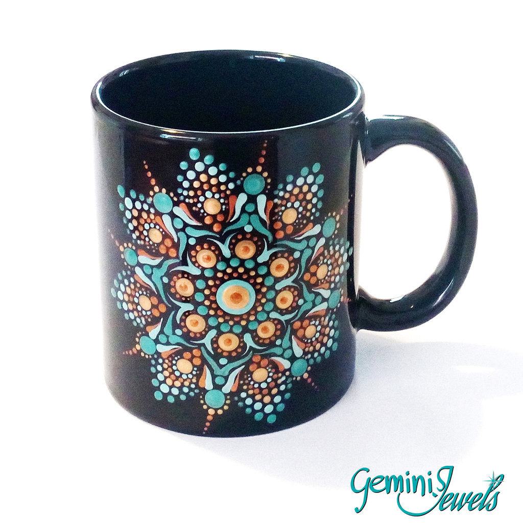 Tazza Da Tè Con Infusore In Metallo - Design Mandala, 400ml, Confezione Regalo - Foto 3