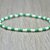 bracciale elastico perline uomo donna squadra calcio bianco verde