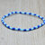bracciale elastico perline uomo donna squadra calcio blu azzurro