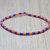 bracciale elastico perline uomo donna squadra calcio blu arancio