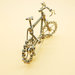 bicicletta piccola da corsa in acciaio misure 16x10 cm bicycle Metal sculpture metal artmetal sculpture art recycled metal art